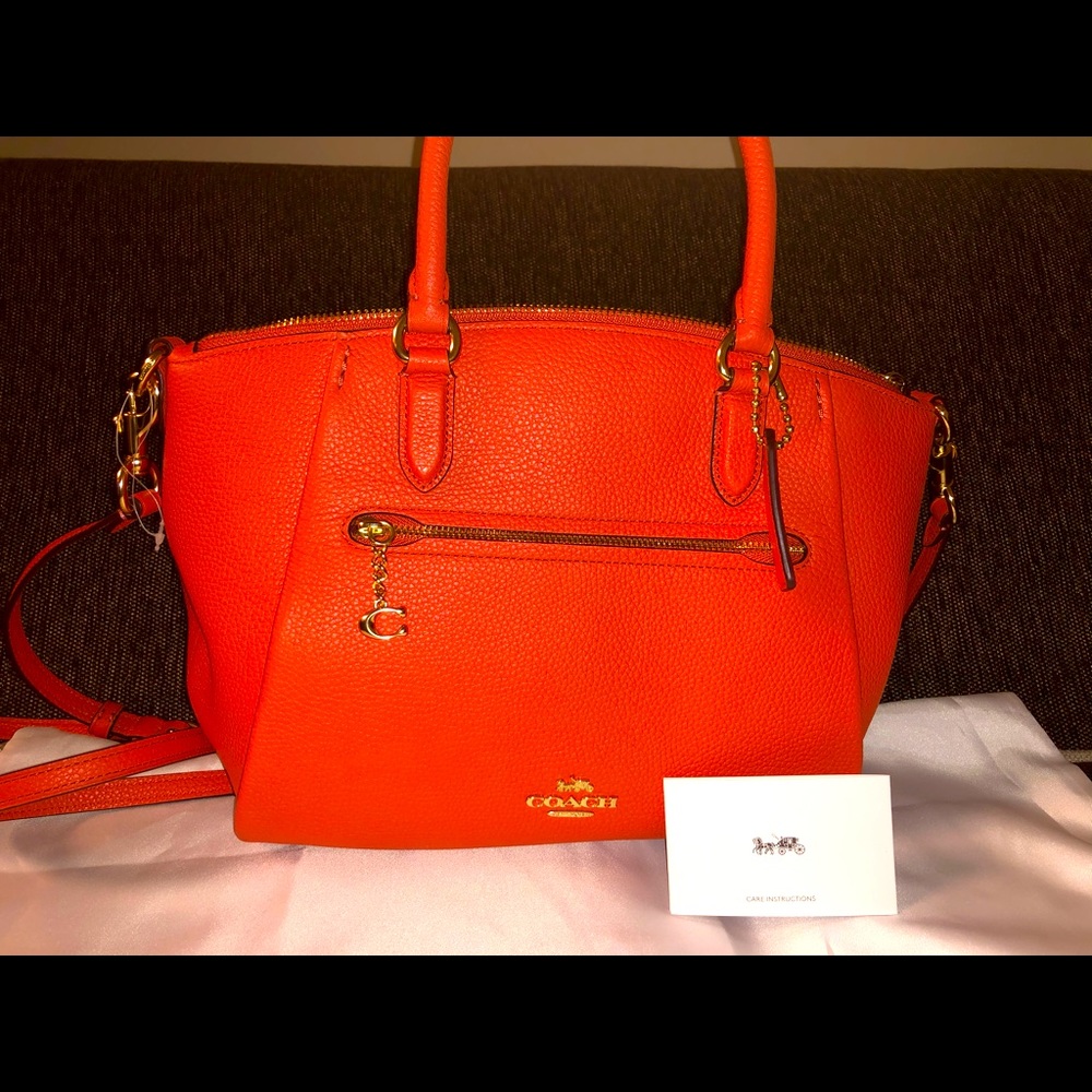 Coach Tangerine Elise Bag NWT!!!